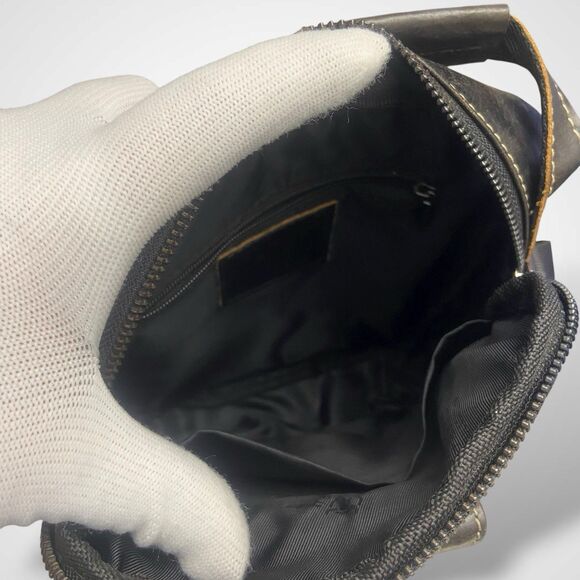 Bull Captain Men Crossbody Bag Distressed Brown Genuine Leather Adjustable Strap - Picture 7 of 8